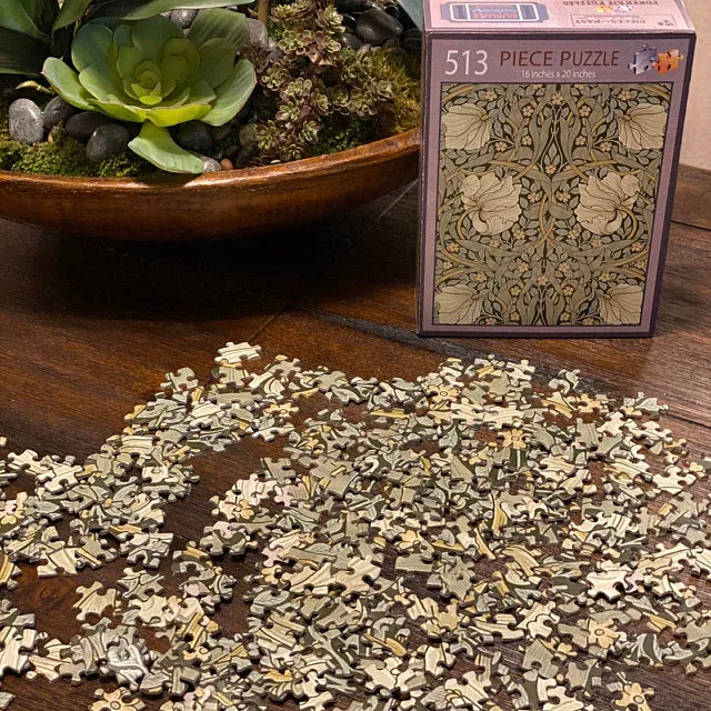 Earrings Portrait Puzzle William Morris Pimpernel Traditional Thick Jigsaw Puzzle for Adults 30 to 1000 Pieces