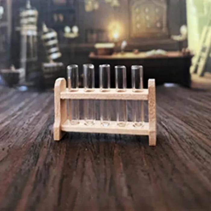 Earrings Portraits by NC 112 Dollhouse Mini Glass Test Tube in a Wooden Stand Earrings Portraits by NC 112 Dollhouse Mini Glass Test Tube in a Wooden Stand