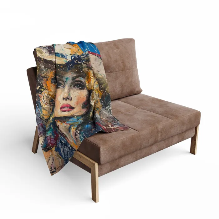 Earrings Portraits by NC Arctic Fleece Blanket Country Queen Western Style Blanket Earrings Portraits by NC Arctic Fleece Blanket Country Queen Western Style Blanket