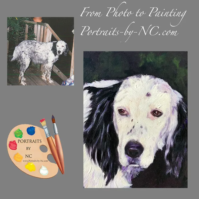 Earrings Portraits by NC Cocker Spaniel Dog Portrait