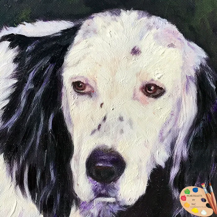 Earrings Portraits by NC Cocker Spaniel Dog Portrait