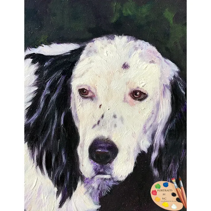 Earrings Portraits by NC Cocker Spaniel Dog Portrait