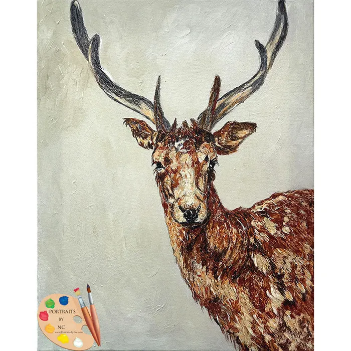 Earrings Portraits by NC Wildlife Art Young Buck Print 209