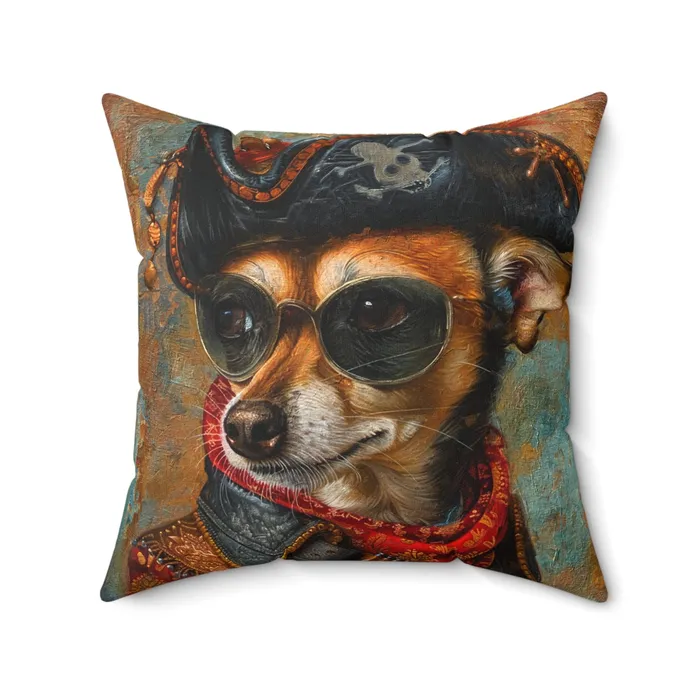 Earrings Printify Spun Polyester Square Pillow Rat Cha Buccaneer