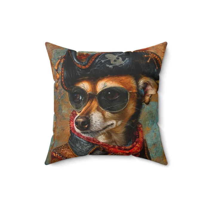 Earrings Printify Spun Polyester Square Pillow Rat Cha Buccaneer