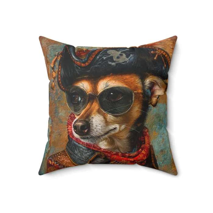 Earrings Printify Spun Polyester Square Pillow Rat Cha Buccaneer