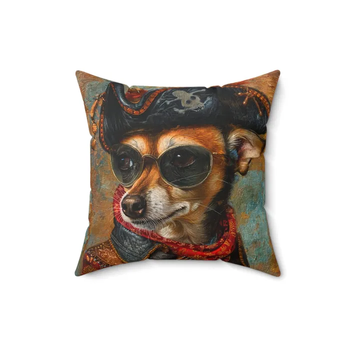Earrings Printify Spun Polyester Square Pillow Rat Cha Buccaneer