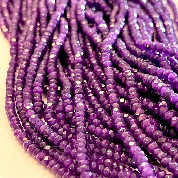 Earrings Purple Jade 4mm Faceted Rondelle Purple Jade BeadsGemstone BeadsNatural Gemstone Peppy Beads Earrings Purple Jade 4mm Faceted Rondelle Purple Jade BeadsGemstone BeadsNatural Gemstone Peppy Beads