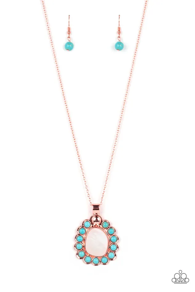 Earrings Sahara Sea Copper Paparazzi Accessories