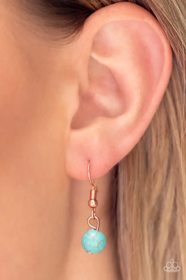 Earrings Sahara Sea Copper Paparazzi Accessories