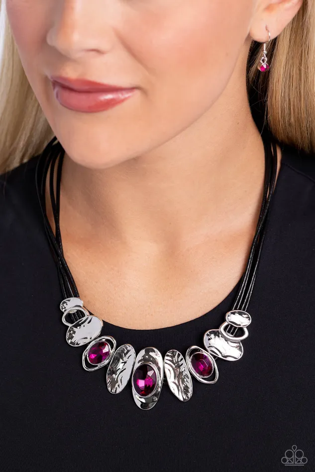 Earrings Sliding Splendor Pink Paparazzi Accessories