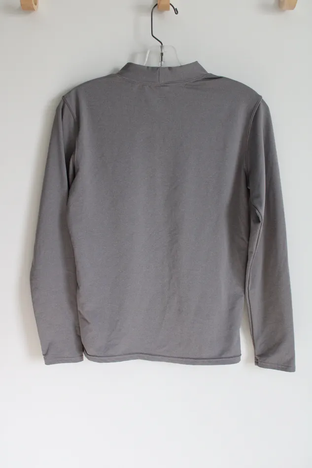 Earrings Starter Gray Mock Neck Shirt 1618 Starter