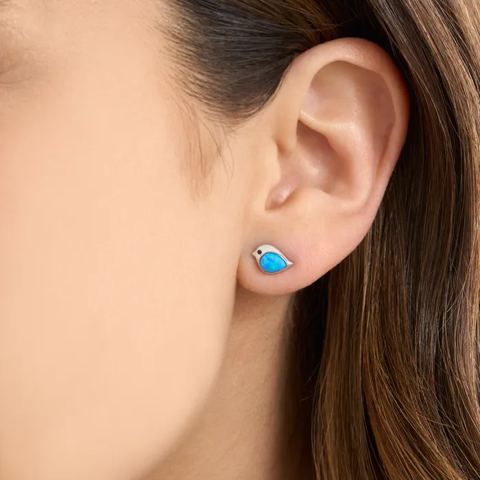 Earrings Sterling Silver Opal Birdie Stud Bundle Chadds Ford Jewelry
