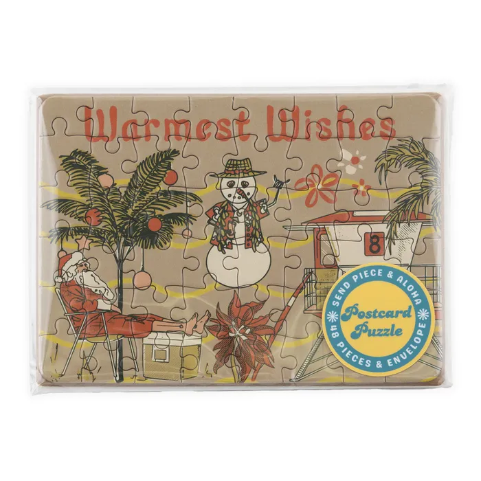 Earrings SURFSHACKPUZZLE Surf Shack Warmest Wishes Puzzle Postcard 48 Pieces Earrings SURFSHACKPUZZLE Surf Shack Warmest Wishes Puzzle Postcard 48 Pieces
