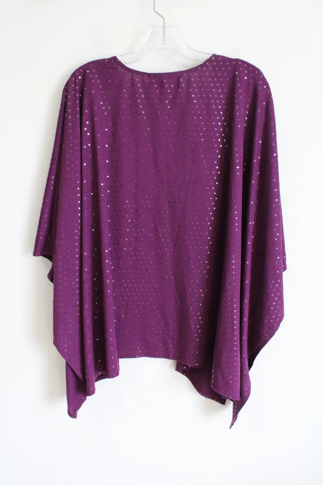 Earrings Susan Graver Sparkle Purple Cardigan M Susan Graver