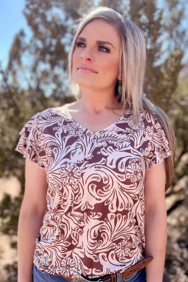 Earrings TOOLED IN PARADISE TOP STERLING KREEK