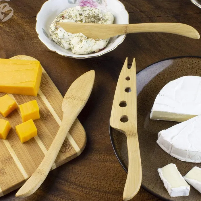 Earrings TOTALLYBAMBOO Totally Bamboo Cheese Knife Set 3Piece