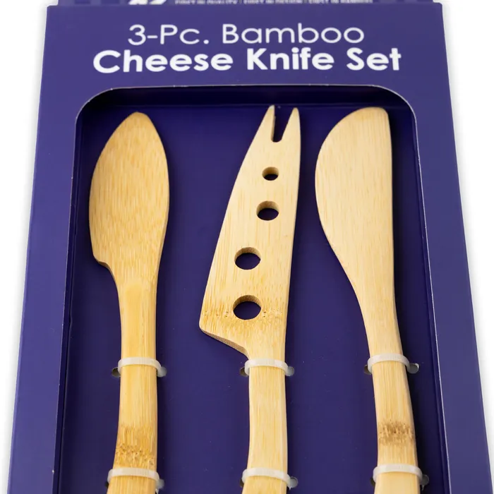 Earrings TOTALLYBAMBOO Totally Bamboo Cheese Knife Set 3Piece