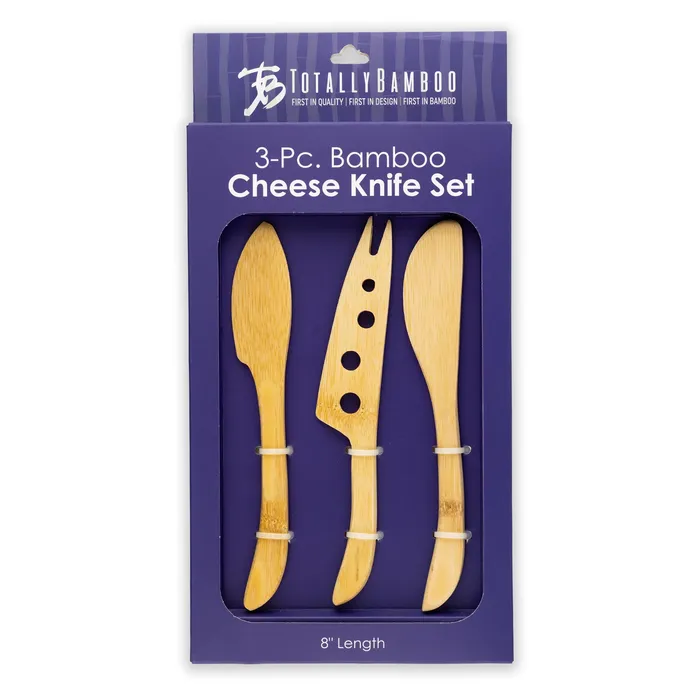 Earrings TOTALLYBAMBOO Totally Bamboo Cheese Knife Set 3Piece
