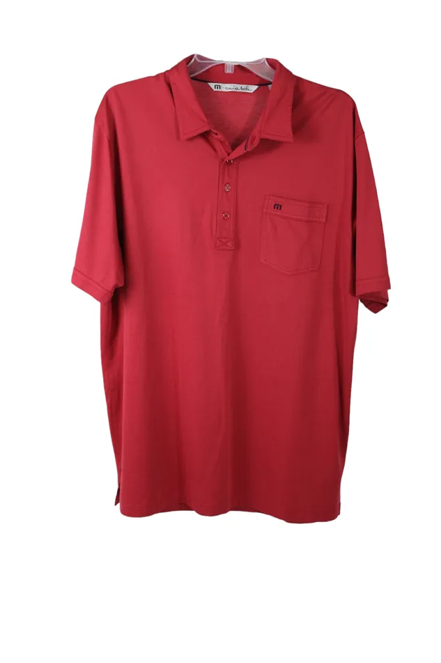 Earrings TravisMatthew TravisMatthew Red Polo Shirt XL