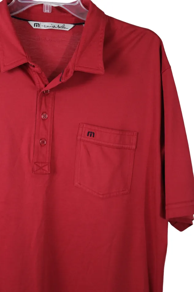 Earrings TravisMatthew TravisMatthew Red Polo Shirt XL
