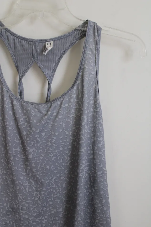 Earrings Under Armour Fitted HeatGear Gray Patterned Tank XS Under Armour