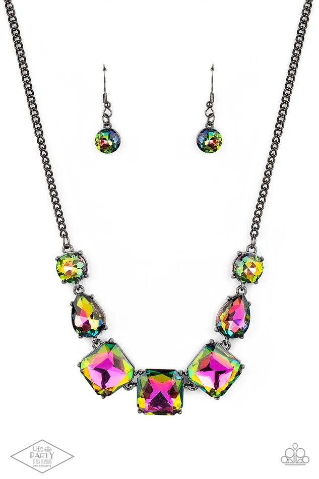 Earrings Unfiltered Confidence Multi Paparazzi Accessories