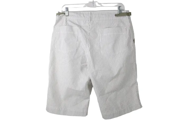 Earrings Weatherproof Green Striped Capri Pants 8 Weatherproof