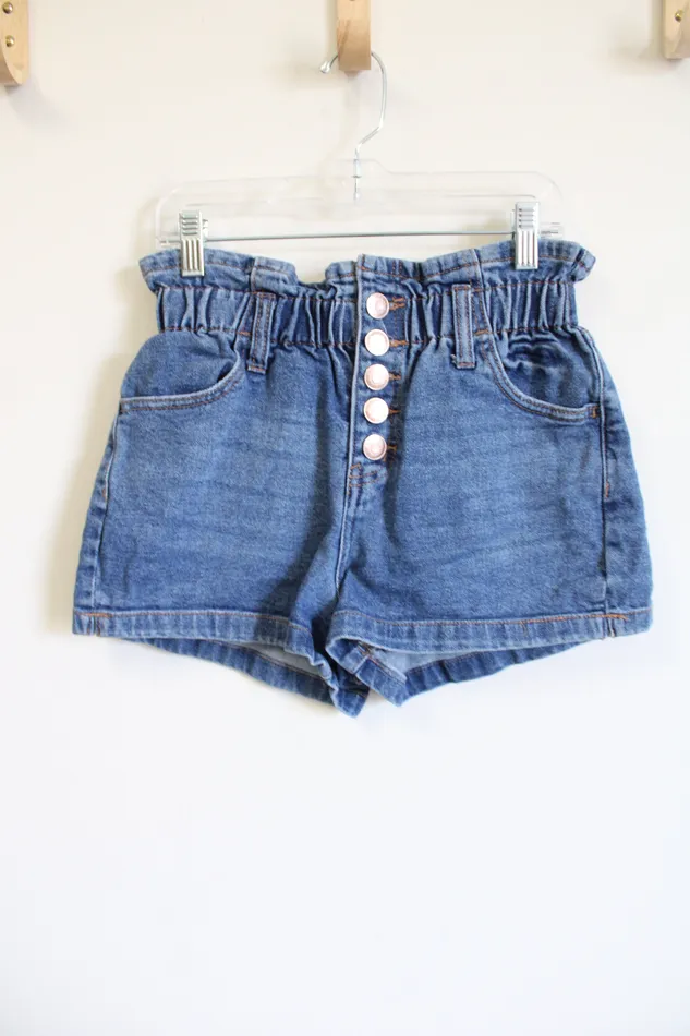 Earrings Wild Fable Gloria Vanderbilt Denim High Wist Paperbag Shorts XS