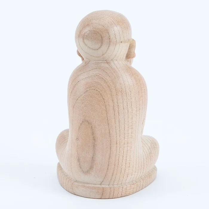 Eastern Elm Earrings Jizo Happy Buddha Sculpture