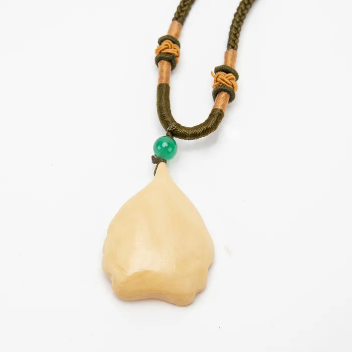 Eastern Elm Necklaces Wooden Amulet Necklace