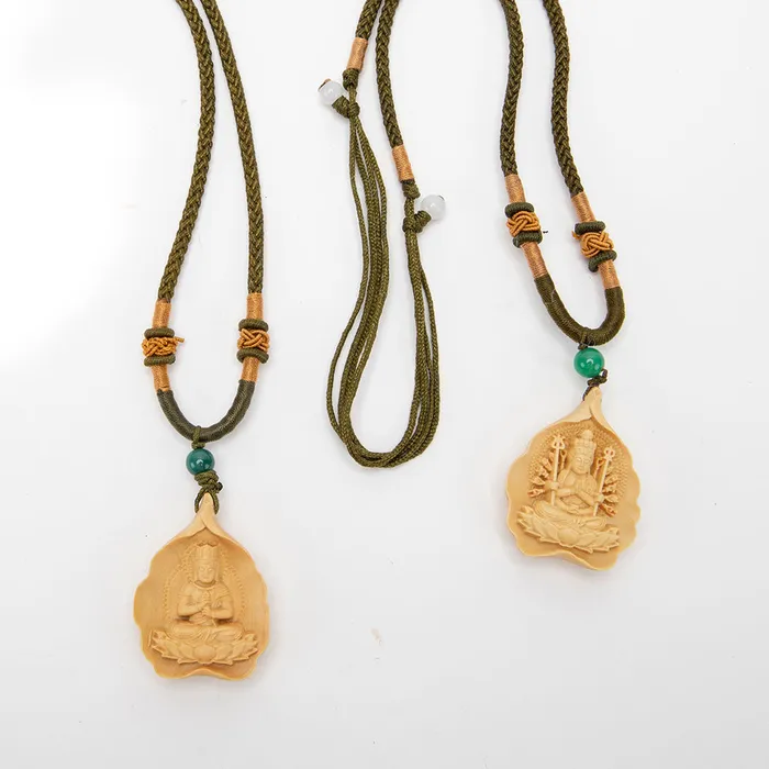 Eastern Elm Necklaces Wooden Amulet Necklace