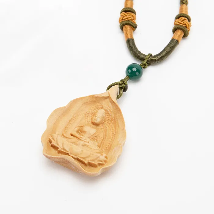 Eastern Elm Necklaces Wooden Amulet Necklace