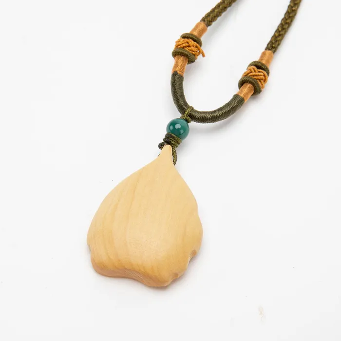 Eastern Elm Necklaces Wooden Amulet Necklace
