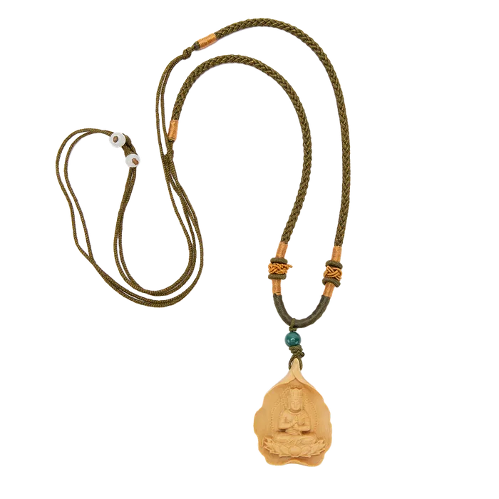 Eastern Elm Necklaces Wooden Amulet Necklace