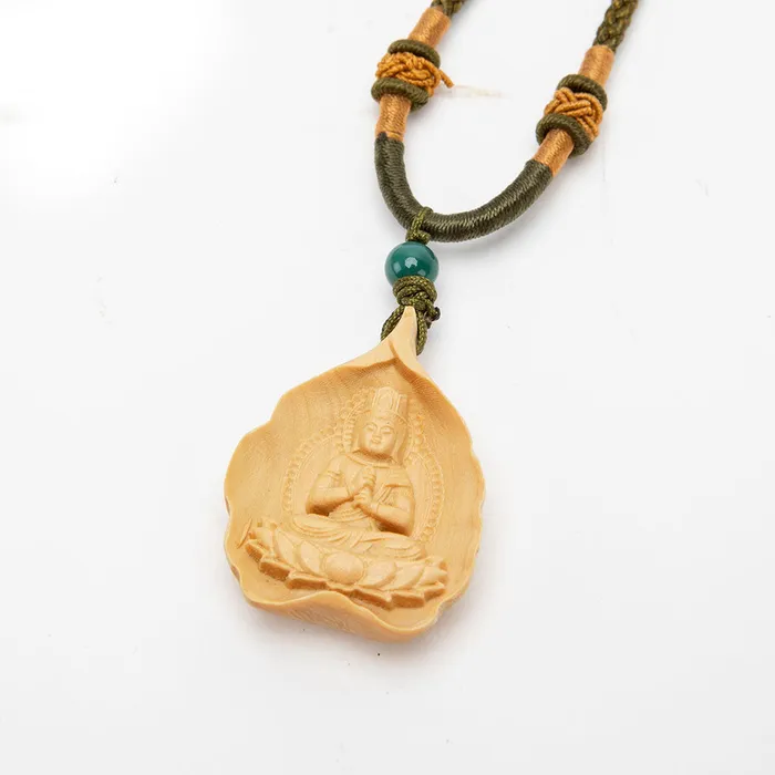 Eastern Elm Necklaces Wooden Amulet Necklace