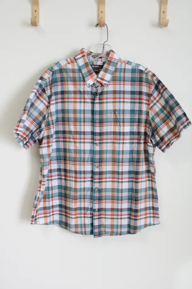 Eddie Bauer Classic Fit Blue Button Down Shirt XL Eddie Bauer Rings