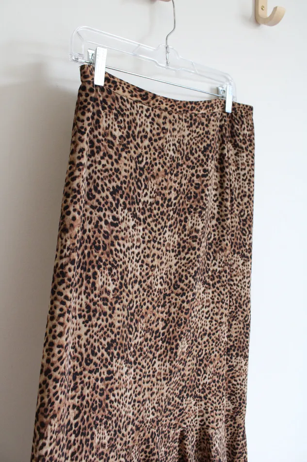 Emma James Earrings Emma James Flowy Leopard Print Skirt 4 Petite