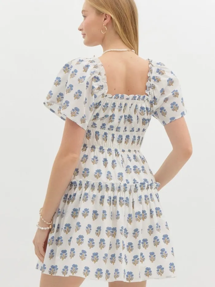 Entro Earrings Lily Ribbon Tie Dress