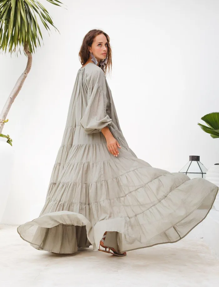 Erika Pea Earrings ELLA WOMEN BOHEMIAN MAXI DRESS