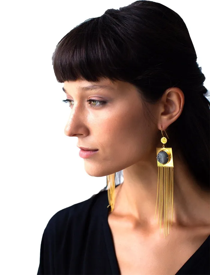 Erika Pea Earrings Eugenia Round Earring