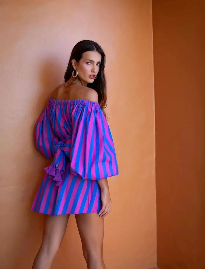 Erika Pea Earrings HARLOW MINI DRESS