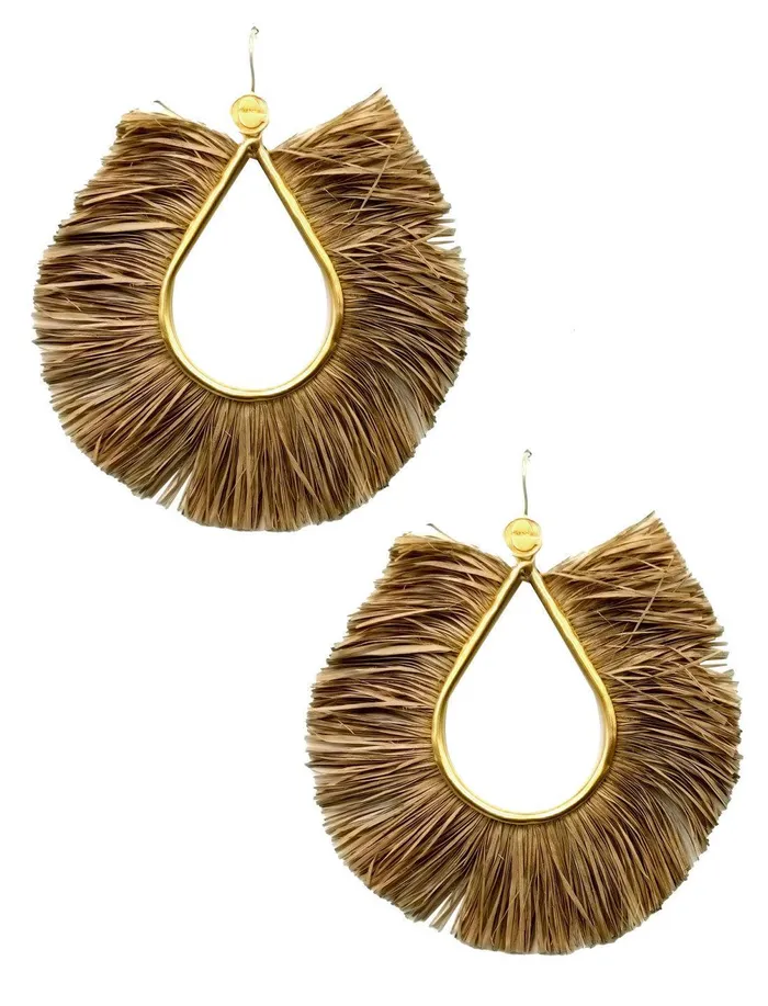 Erika Pea Earrings SALSA RAFIA EARRING
