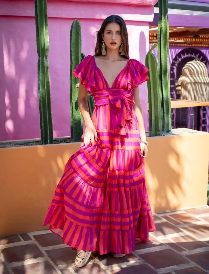 Erika Pea Earrings VALE JUMPSUIT STRIPE