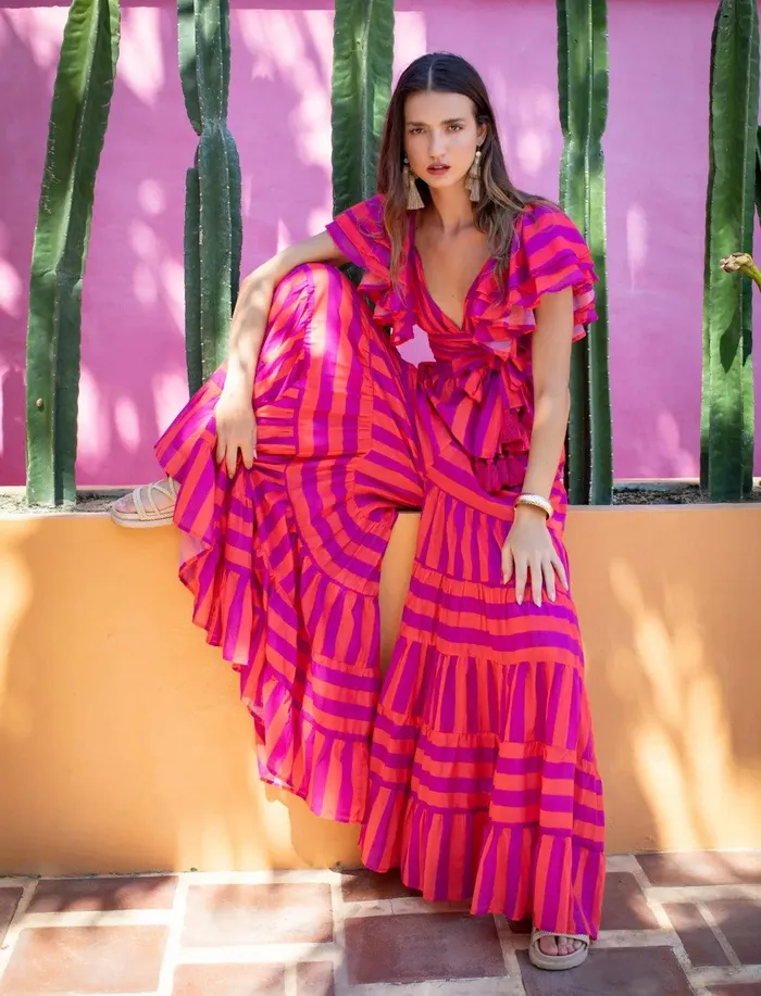 Erika Pea Earrings VALE JUMPSUIT STRIPE
