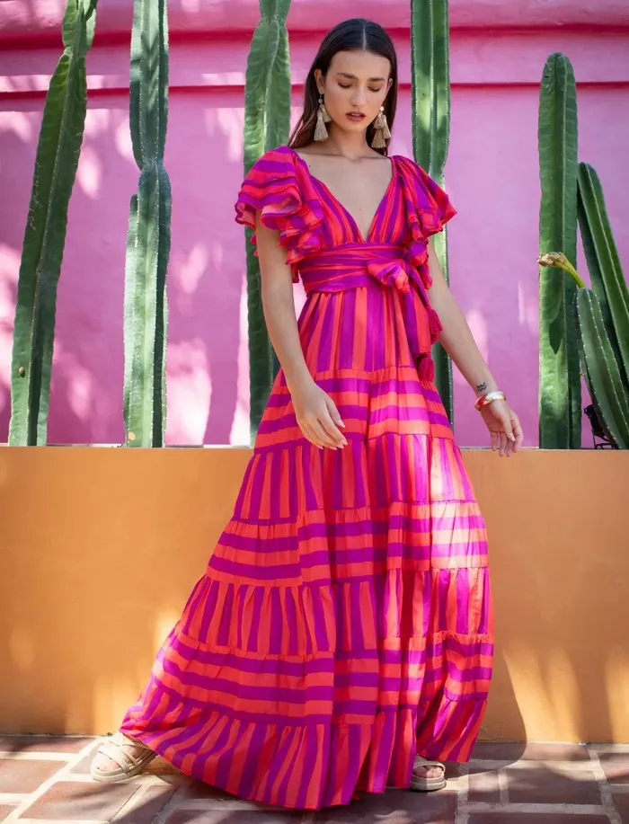 Erika Pea Earrings VALE JUMPSUIT STRIPE