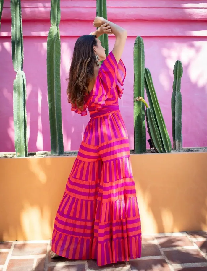 Erika Pea Earrings VALE JUMPSUIT STRIPE