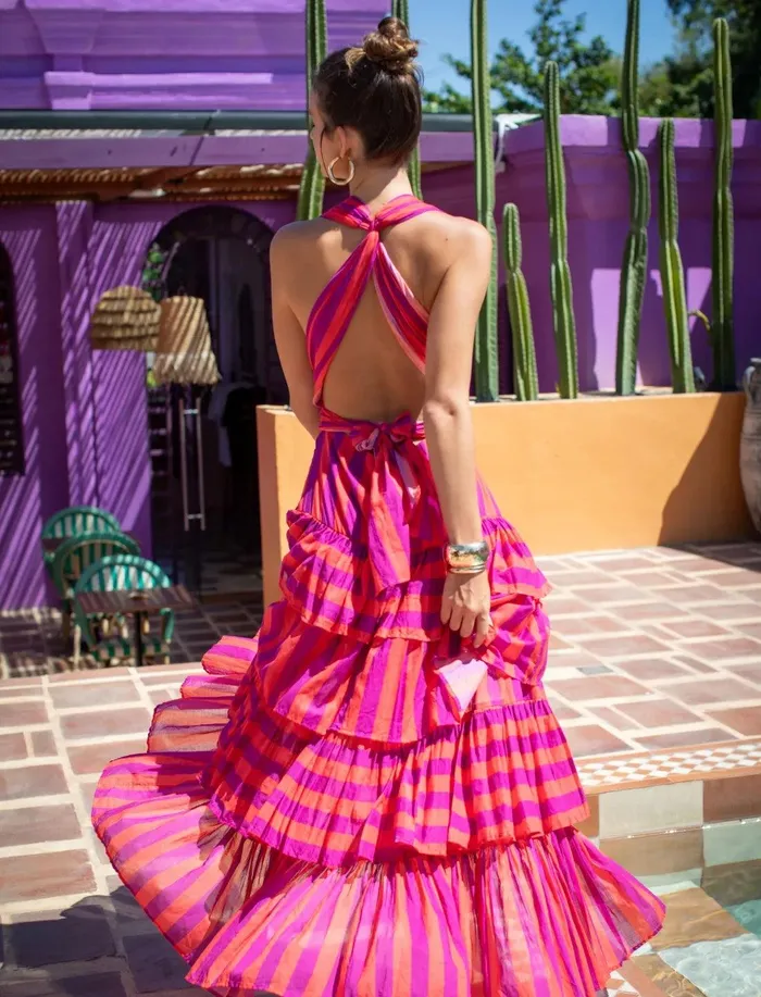 Erika Pea Earrings YANA DRESS STRIPE