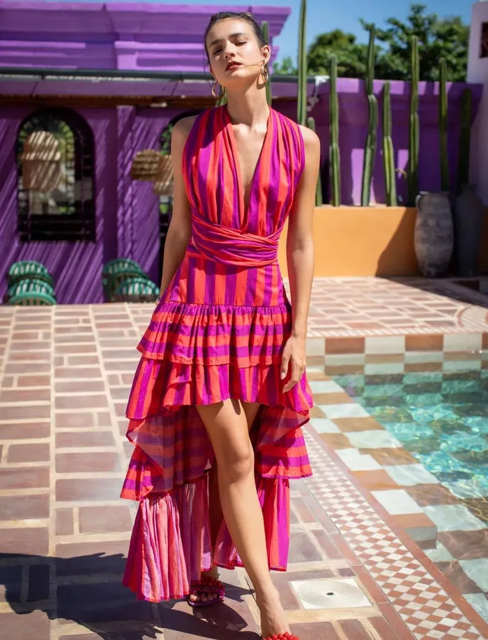 Erika Pea Earrings YANA DRESS STRIPE