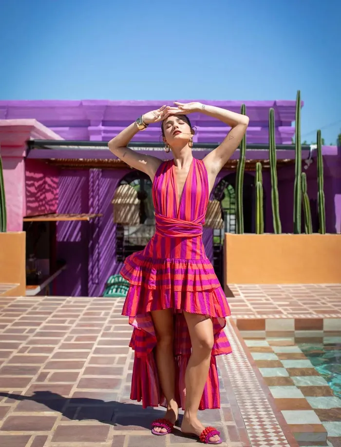 Erika Pea Earrings YANA DRESS STRIPE
